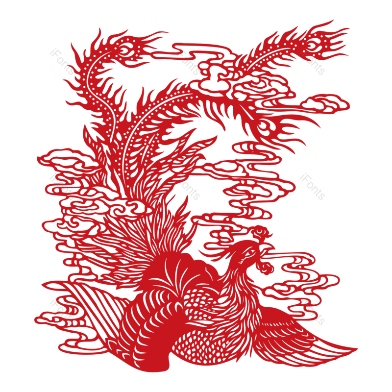 中国风图片,窗花元素,贴窗花PNG,剪纸免抠素材